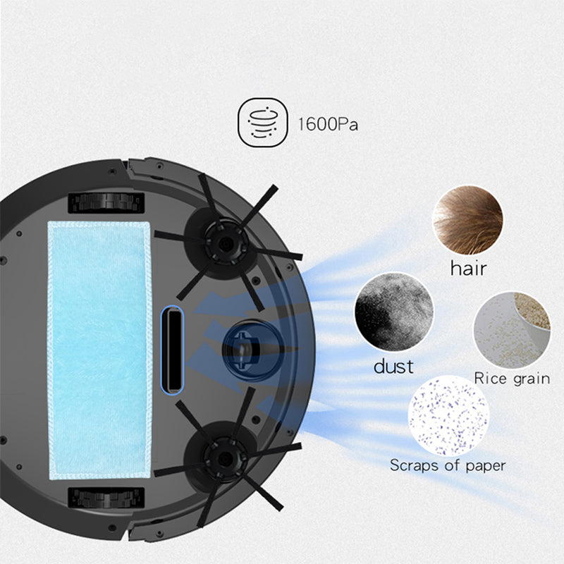 Aspiradora Robot Inteligente BowAI con Sensor + App + Barredora Automática