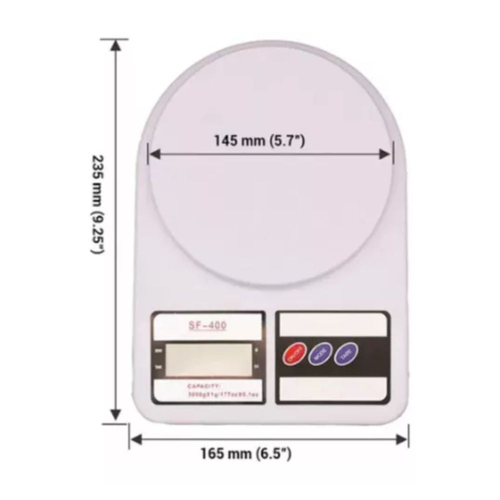 Balanza Gramera Cocina Digital 10kg Precisa LCD Vidrio Función Tara