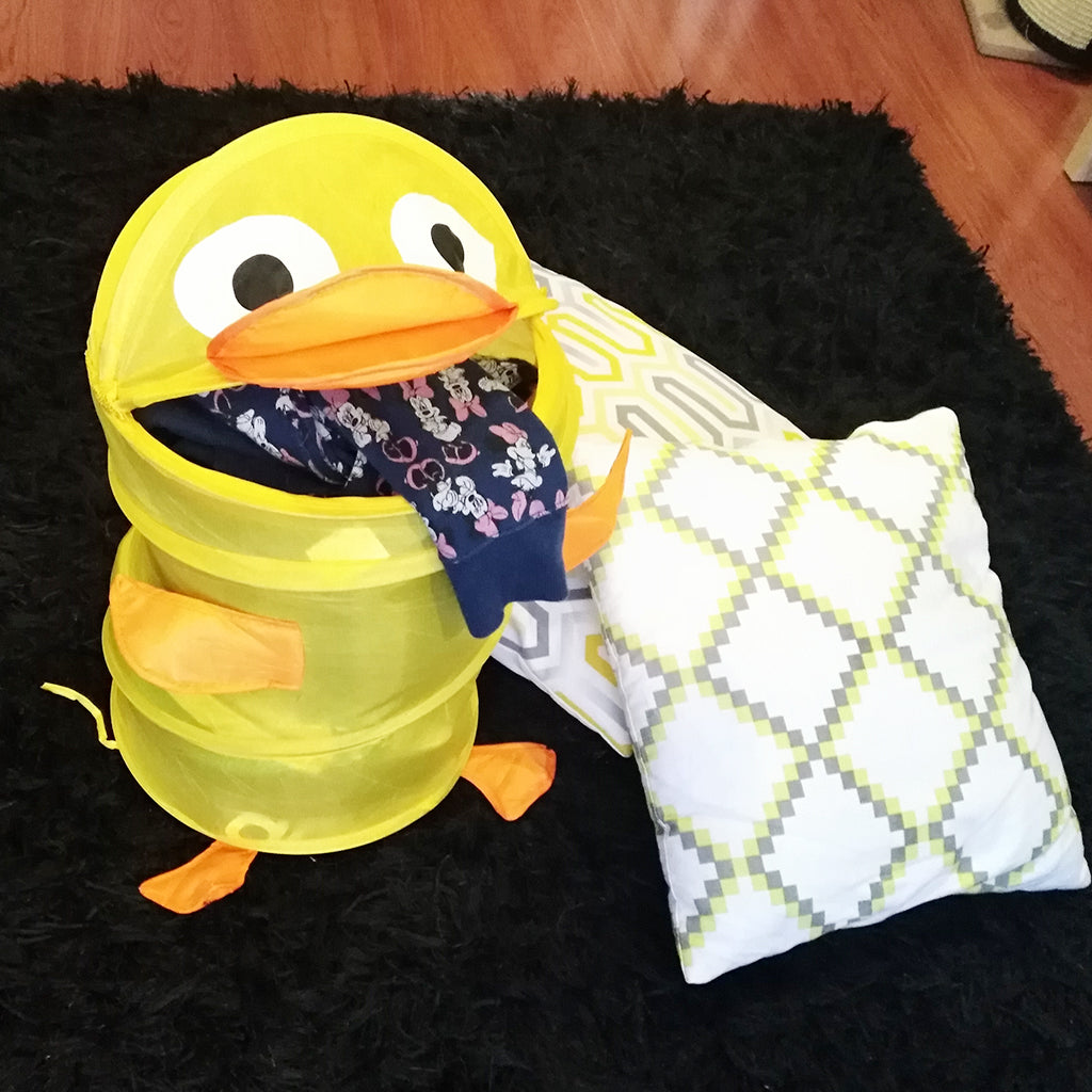 Cesta Organizadora Infantil Pato y Rana - Para Juguetes y Ropa