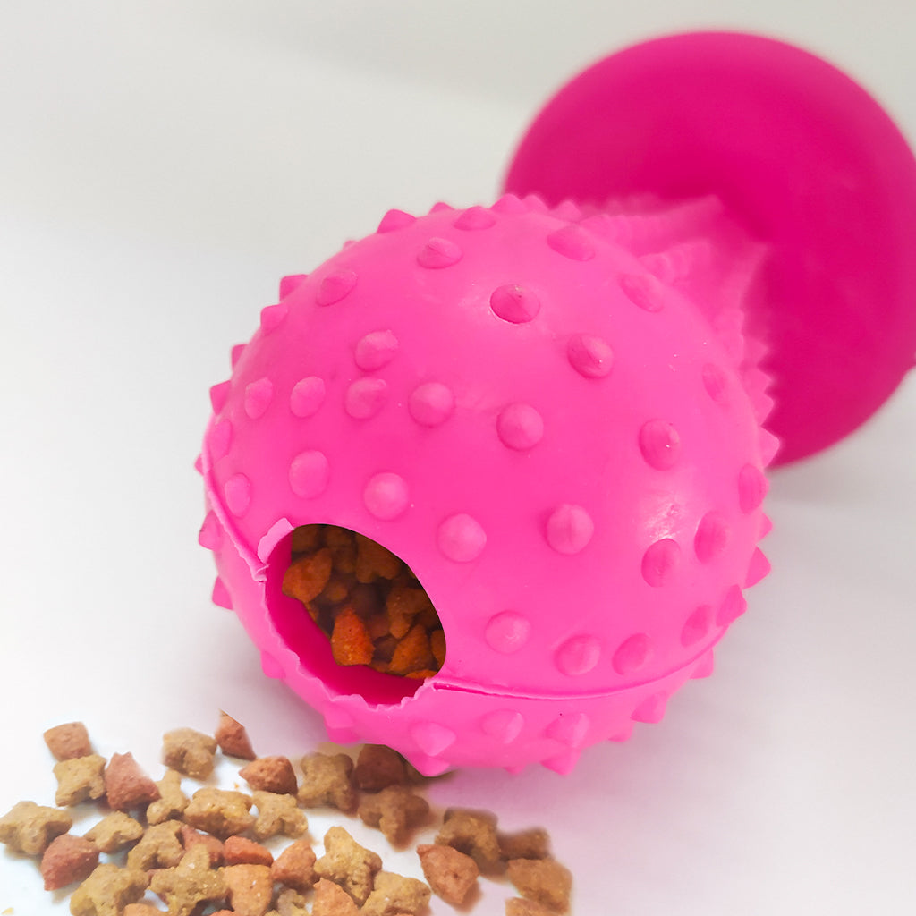 Chupo Juguete Dispensador de Comida para Perros – Antiestrés y Resistente
