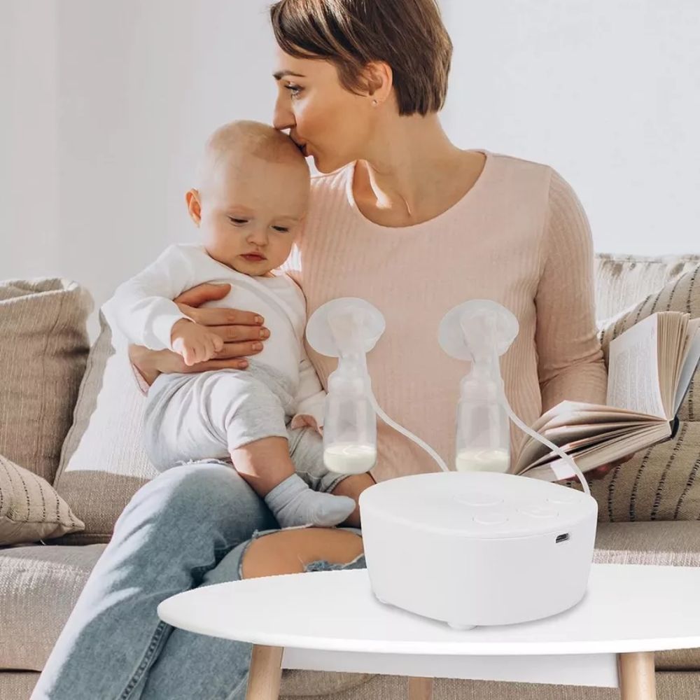 Extractor de Leche Materna Eléctrico Portátil Silencioso con 3 Modos y 9 Niveles de Succión USB