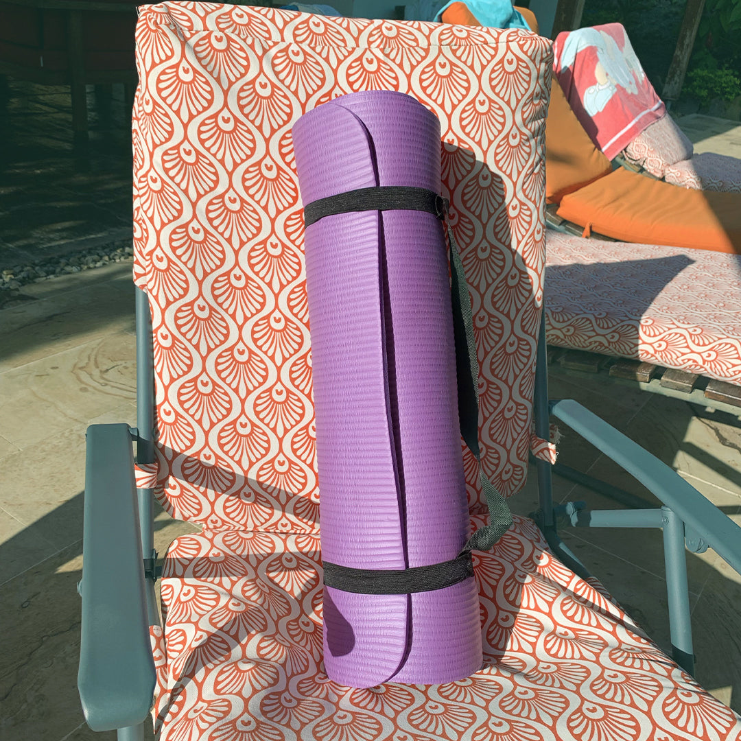Mat de Yoga 1 cm Grosor Antideslizante + Estuche Cargador