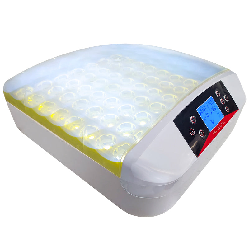 Incubadora Automática 56 Huevos – Luz LED, Giro Automático, Control de Temperatura y Humedad