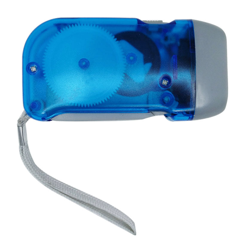 Linterna Dínamo LED No Requiere Baterías – Recargable para Camping y Emergencias