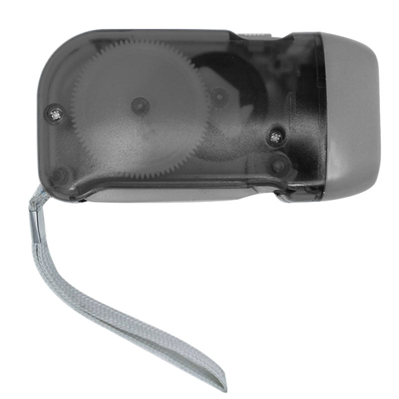 Linterna Dínamo LED No Requiere Baterías – Recargable para Camping y Emergencias