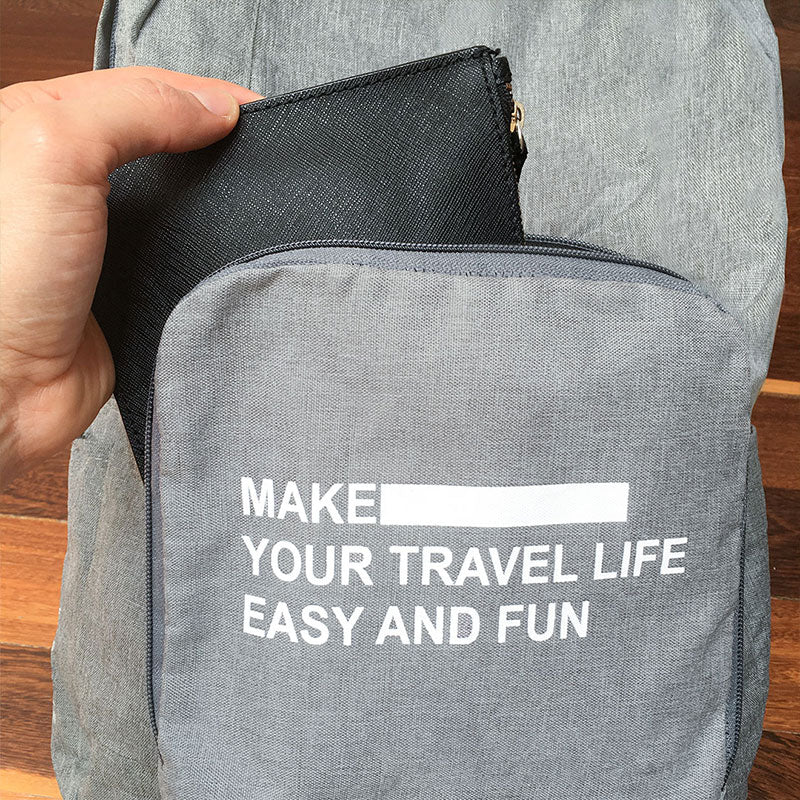 Maleta Plegable de Viaje Ligera con Bolsillo para Maleta de Ruedas