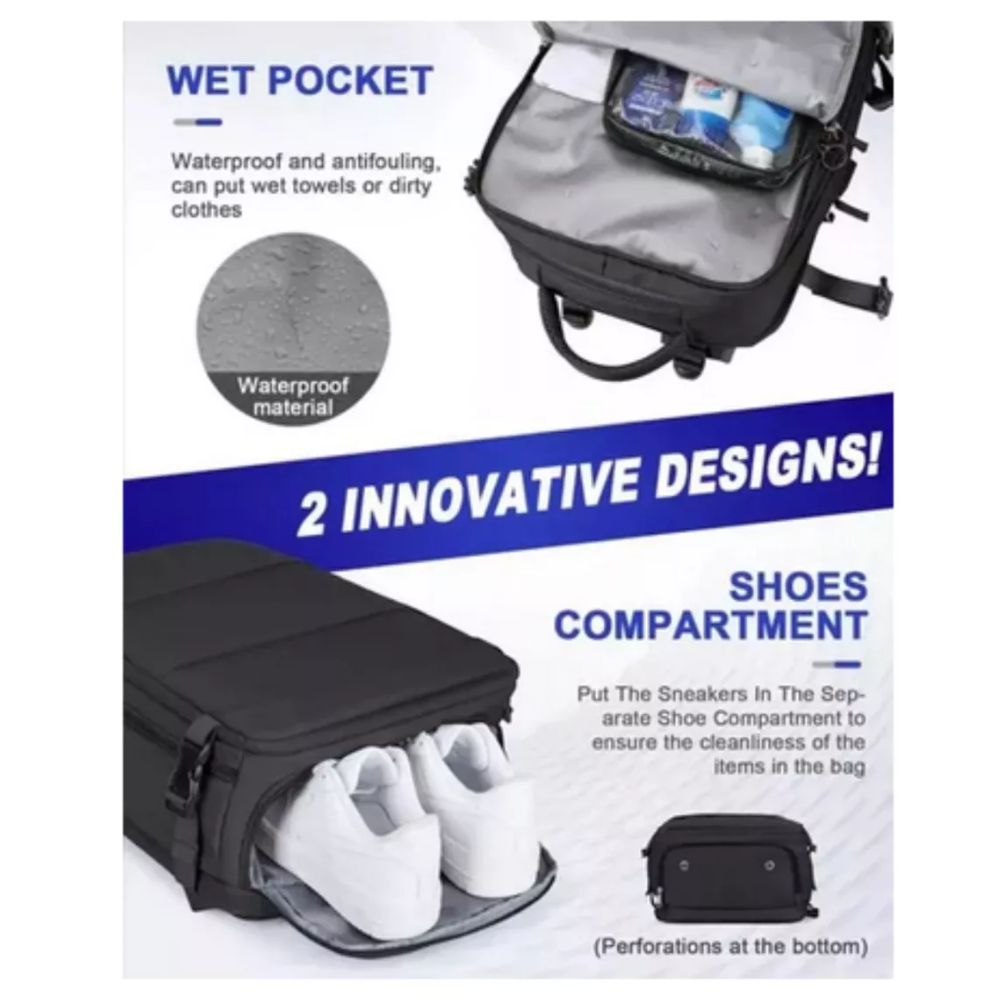 Maleta de Mano Cabina con Puerto USB Ref. Amazon Ideal para Viajes