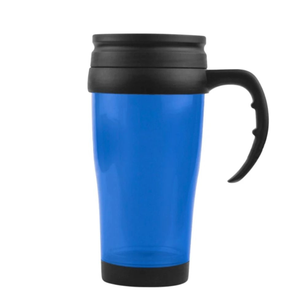 Mug Acrílico Doble Pared 450ml y Resistente al Calor con Tapa de Seguridad