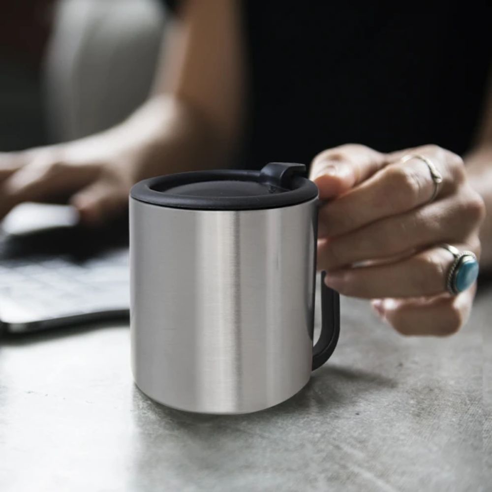 Mug de Acero Inoxidable 7 Onzas con Tapa de Seguridad