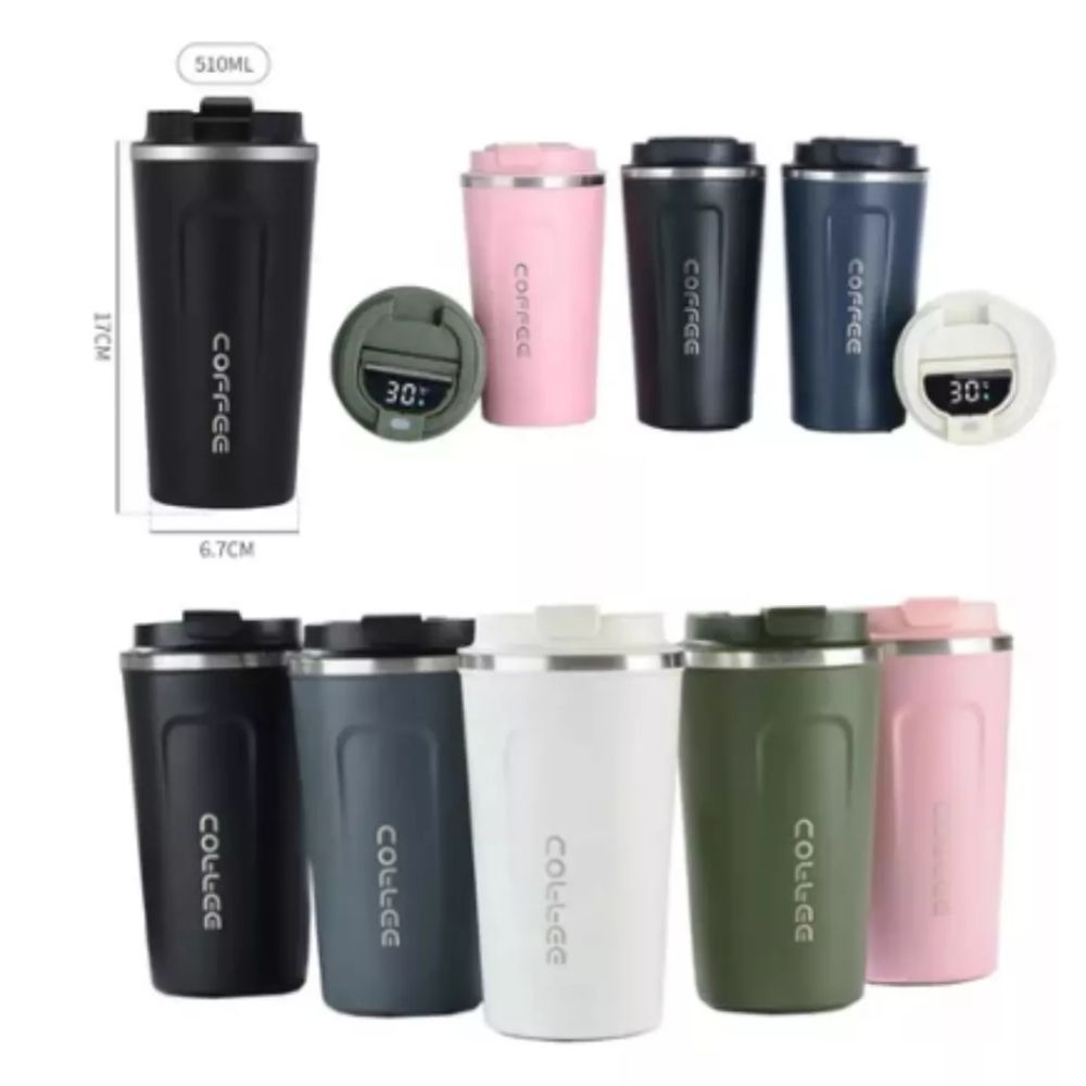 Vaso Térmico de Acero Inoxidable 510ml - Mantiene Bebidas Calientes