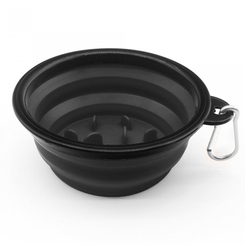 Plato Plegable Comida Lenta para Perros – Silicona Antiansiedad