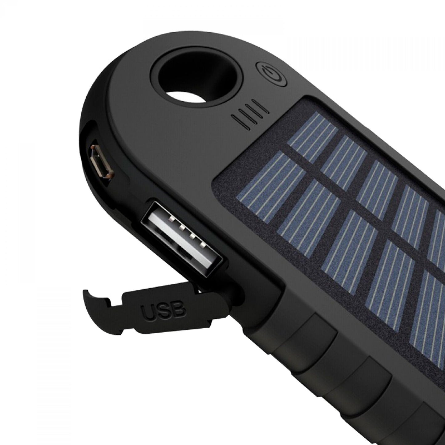 Power Bank Solar 4000mAh - Linterna LED + Luz UV + Doble USB