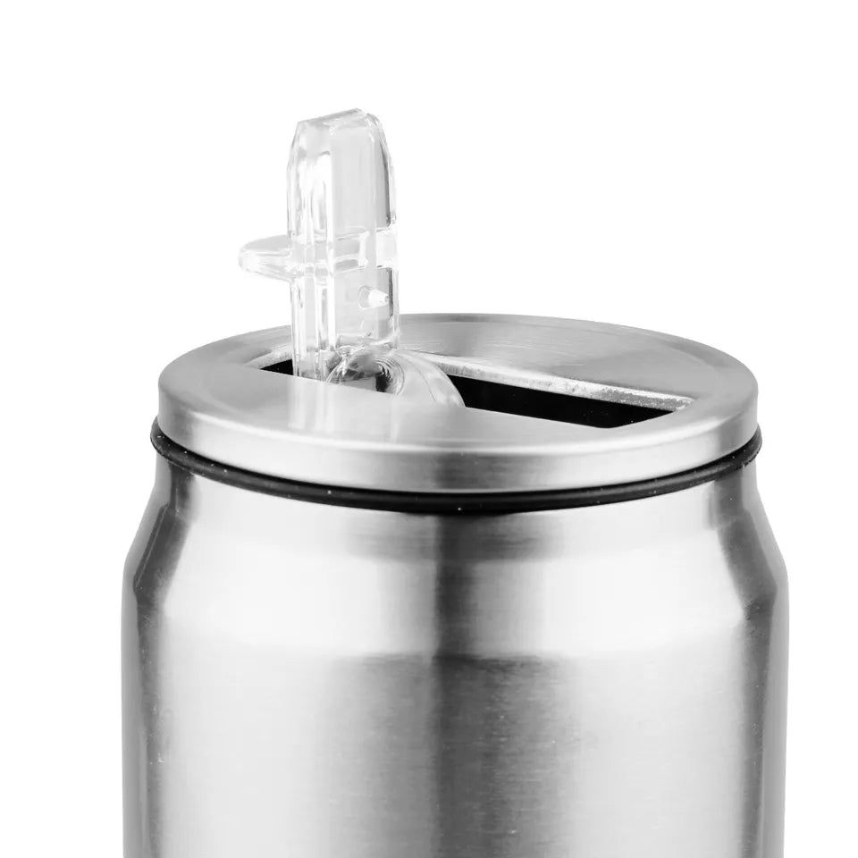 Mug Térmico en Acero Inoxidable 500ml – Diseño Tipo Lata de Soda