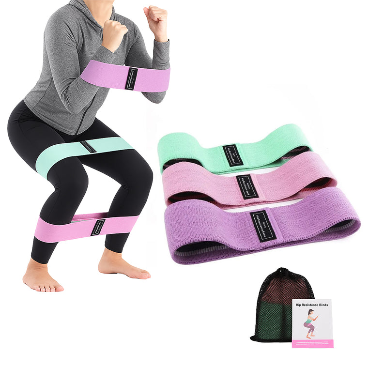 Bandas de Resistencia en Tela X3 - Ejercicio, Rehabilitación y Fitness