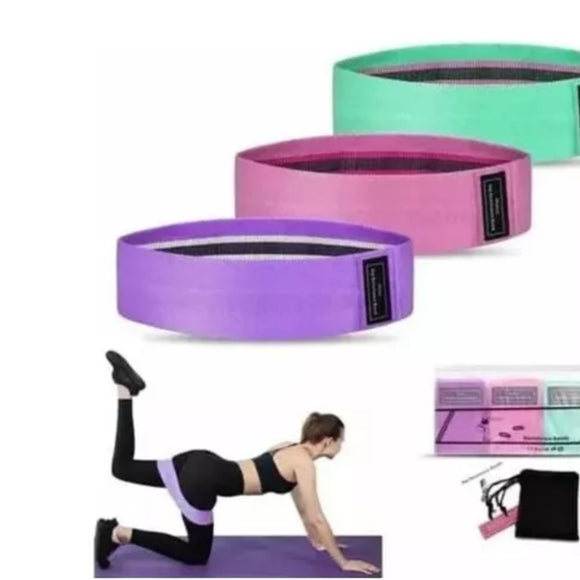 Bandas de Resistencia en Tela X3 - Ejercicio, Rehabilitación y Fitness