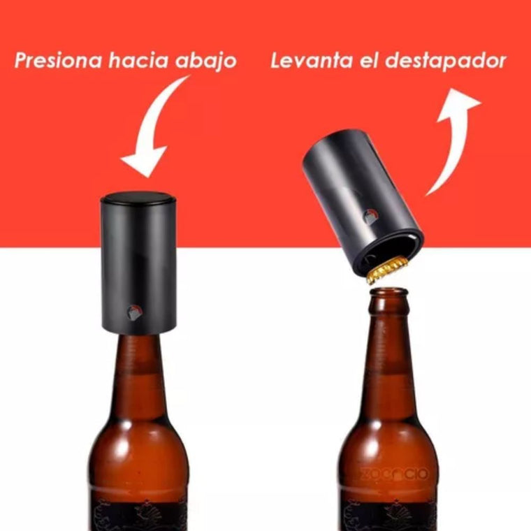 Destapador Automático de Botellas Magnético Abrebotellas Fácil y Rápido para Cerveza y Gaseosa