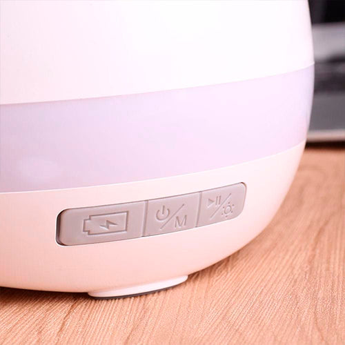 Parlante Bluetooth Matera. Luz LED de 7 colores, para Plantas Pequeñas