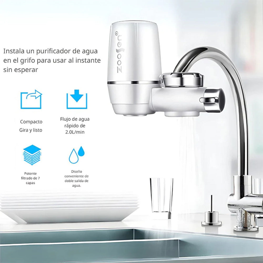Filtro Purificador de Agua para Grifo 7 Niveles de Filtración