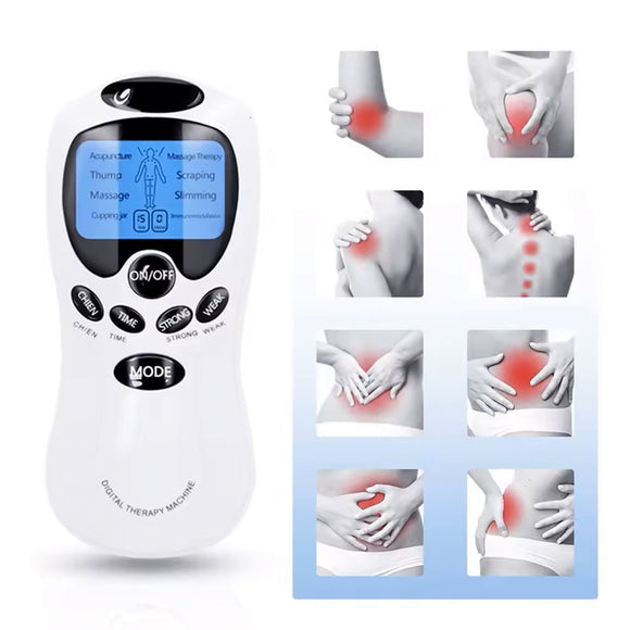 Gimnasia Pasiva X8 con 8 Electrodos Estimulación Muscular y Relajación