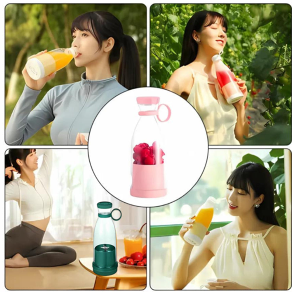 Mini Licuadora Portátil USB Recargable Para Jugos y Batidos 420ml