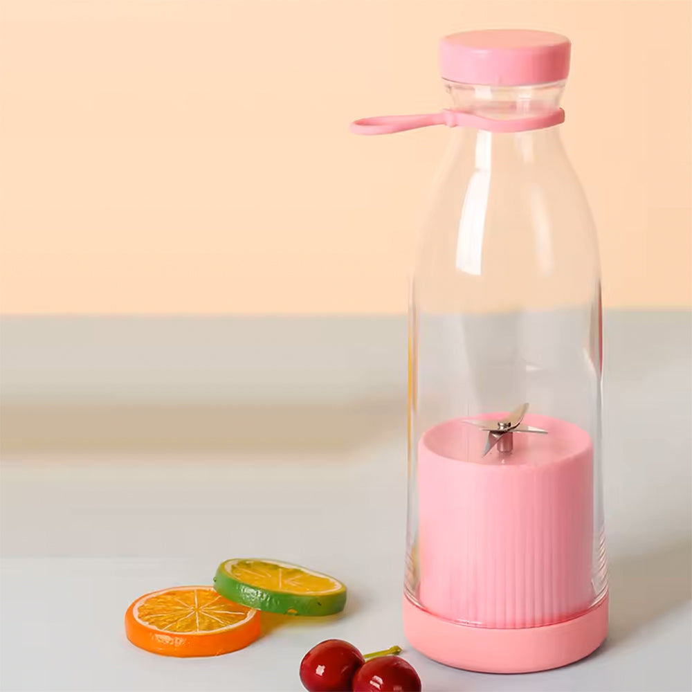 Mini Licuadora Portátil USB Recargable Para Jugos y Batidos 420ml