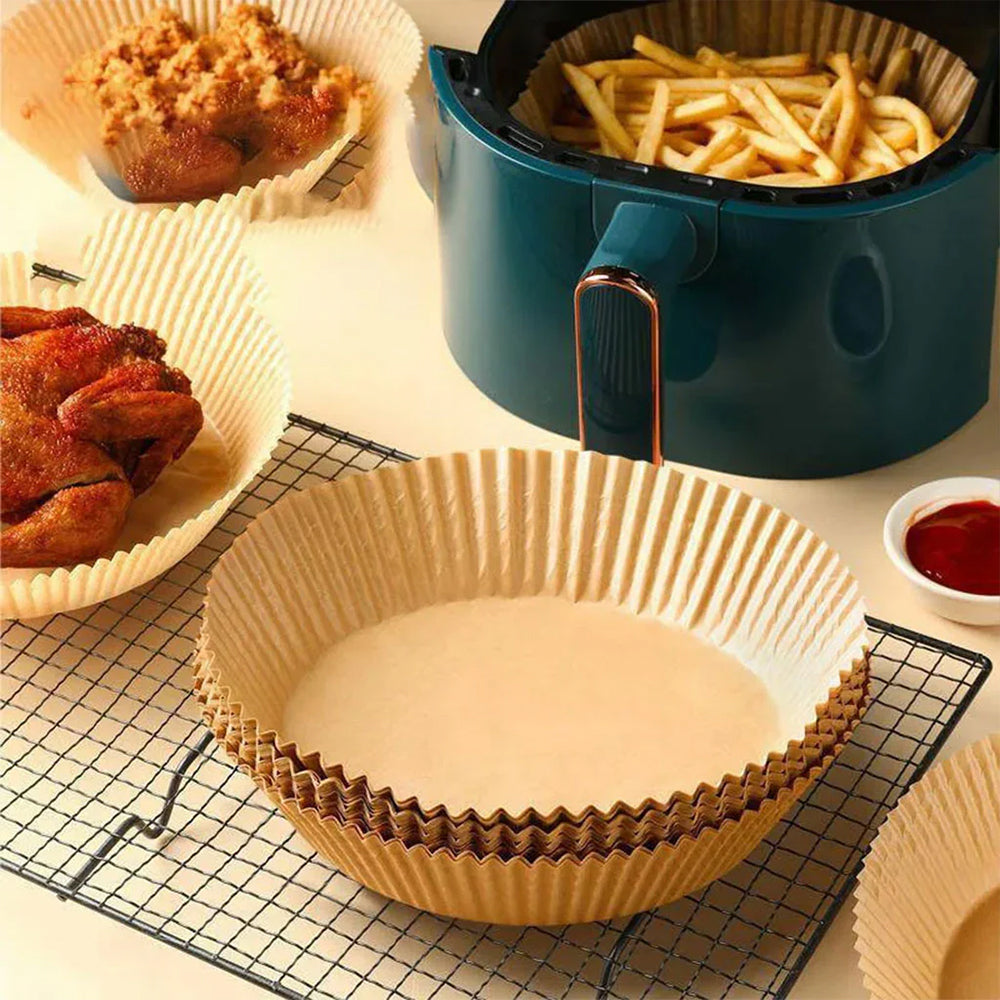 Pack 50 Papeles 20 cm Antiadherentes para Airfryer – Desechables y Prácticos