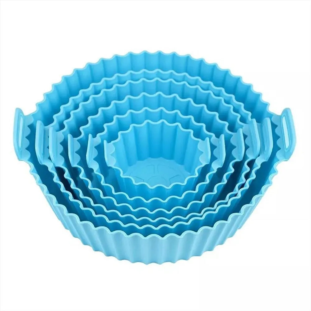 Set x6 Bandejas de Silicona para Airfryer – Reutilizables y Antiadherentes