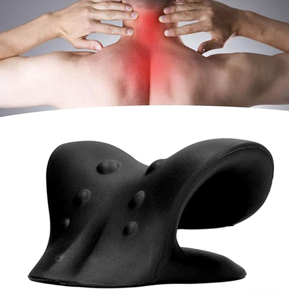 Soporte de Tracción Cervical Relajador Quiropráctico para Cuello y Hombros Ergonómico Ajustable para Alivio del Dolor y Estrés Diario