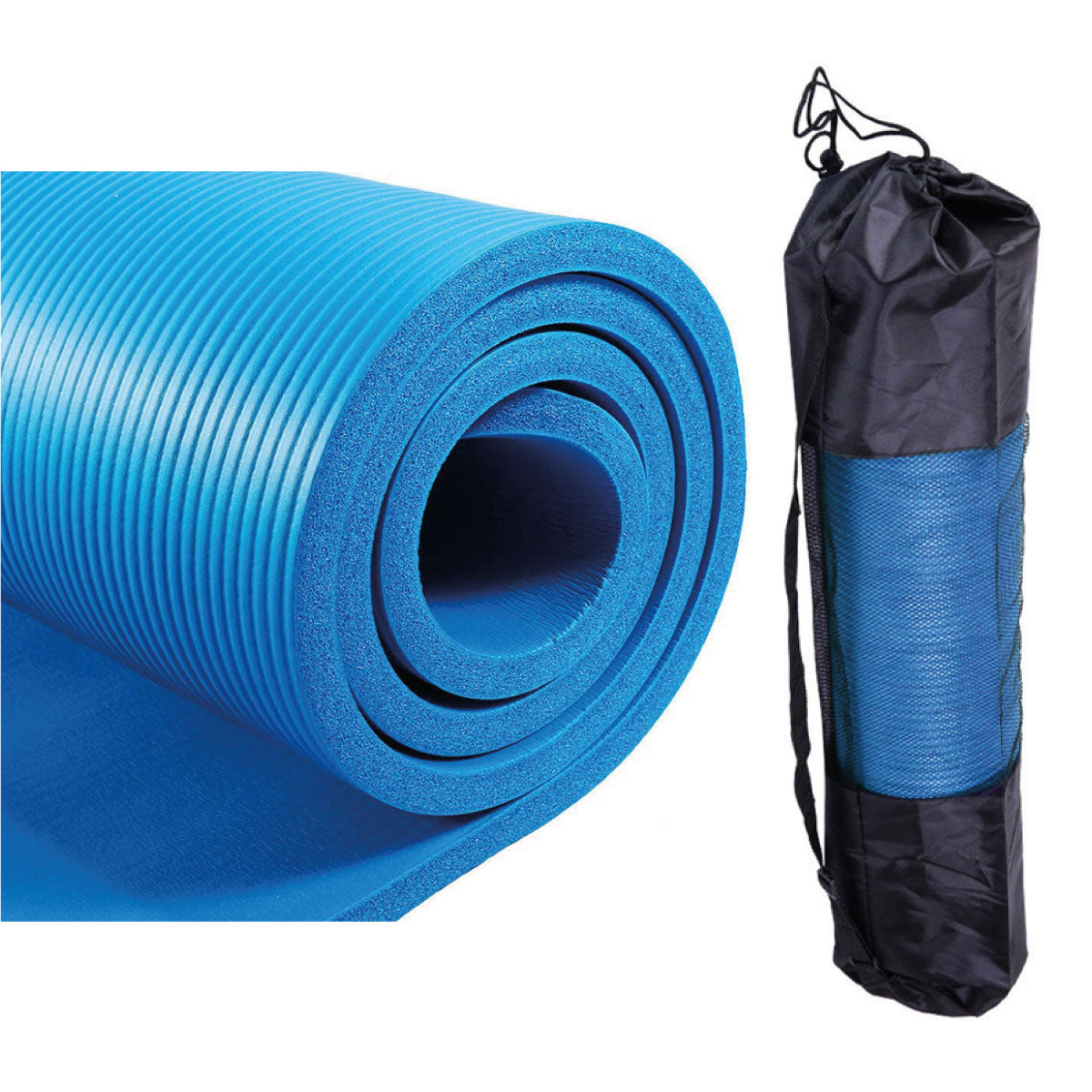 Mat de Yoga 1 cm Grosor Antideslizante + Estuche Cargador