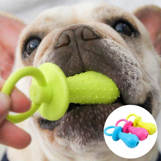 Chupo Juguete Dispensador de Comida para Perros – Antiestrés y Resistente